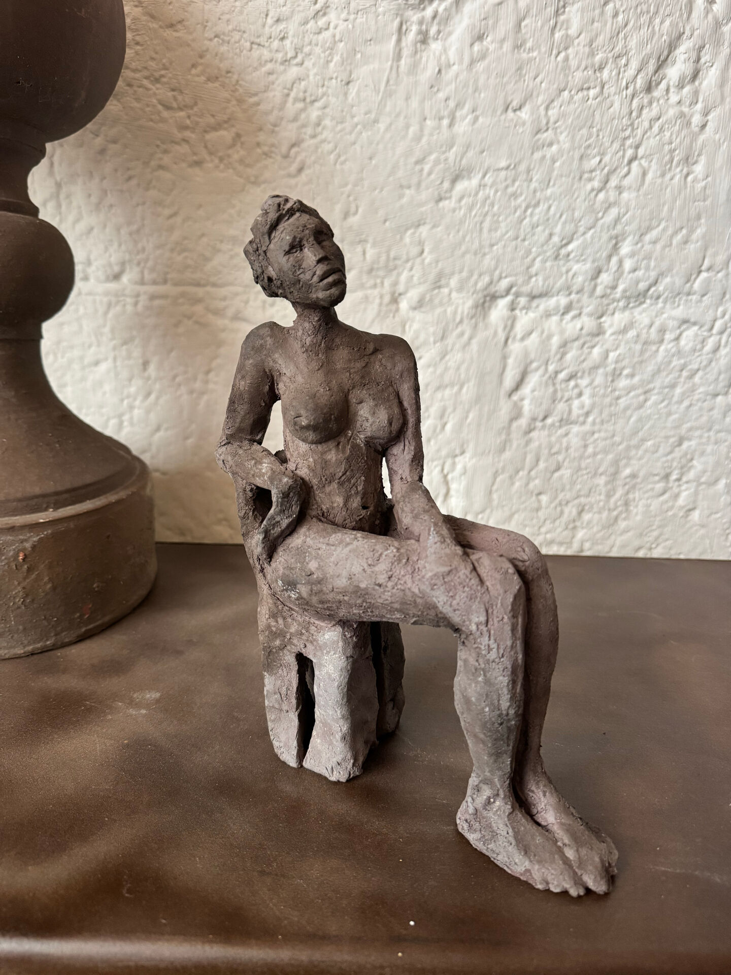 Sculpture étude d’un nu céramique raku