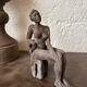 Sculpture étude d’un nu céramique raku