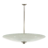 Glass pendant lamp, Erik Kinell for Glössner, Sweden, 1940