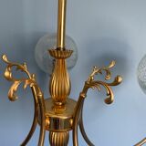 Lustre 5 branches avec globe