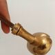 Pair of antique Louis XVI style solid bronze door handles