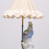 Porcelain Pheasant Table Lamp Germany 1950s