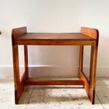 Geometric coffee table wood vintage honey