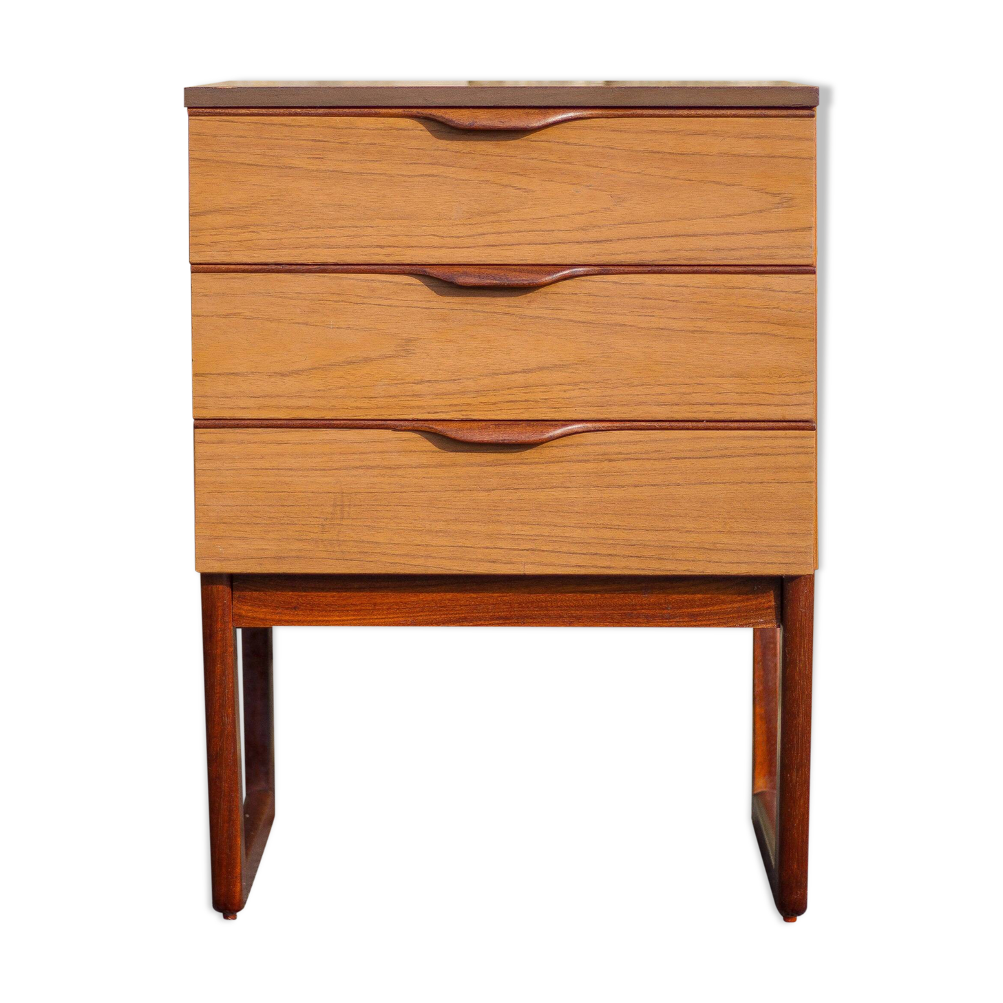 EUROPA vintage drawer unit, bedside table, end table, small chest of drawers