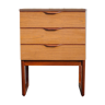 Meuble à tiroirs vintage EUROPA, table de chevet, bout de canapé, petite commode