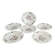 Lot de 6 assiettes creuses "oiseau de paradis " Sarreguemines