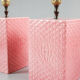 Pink Italian table lamps, 1970s.