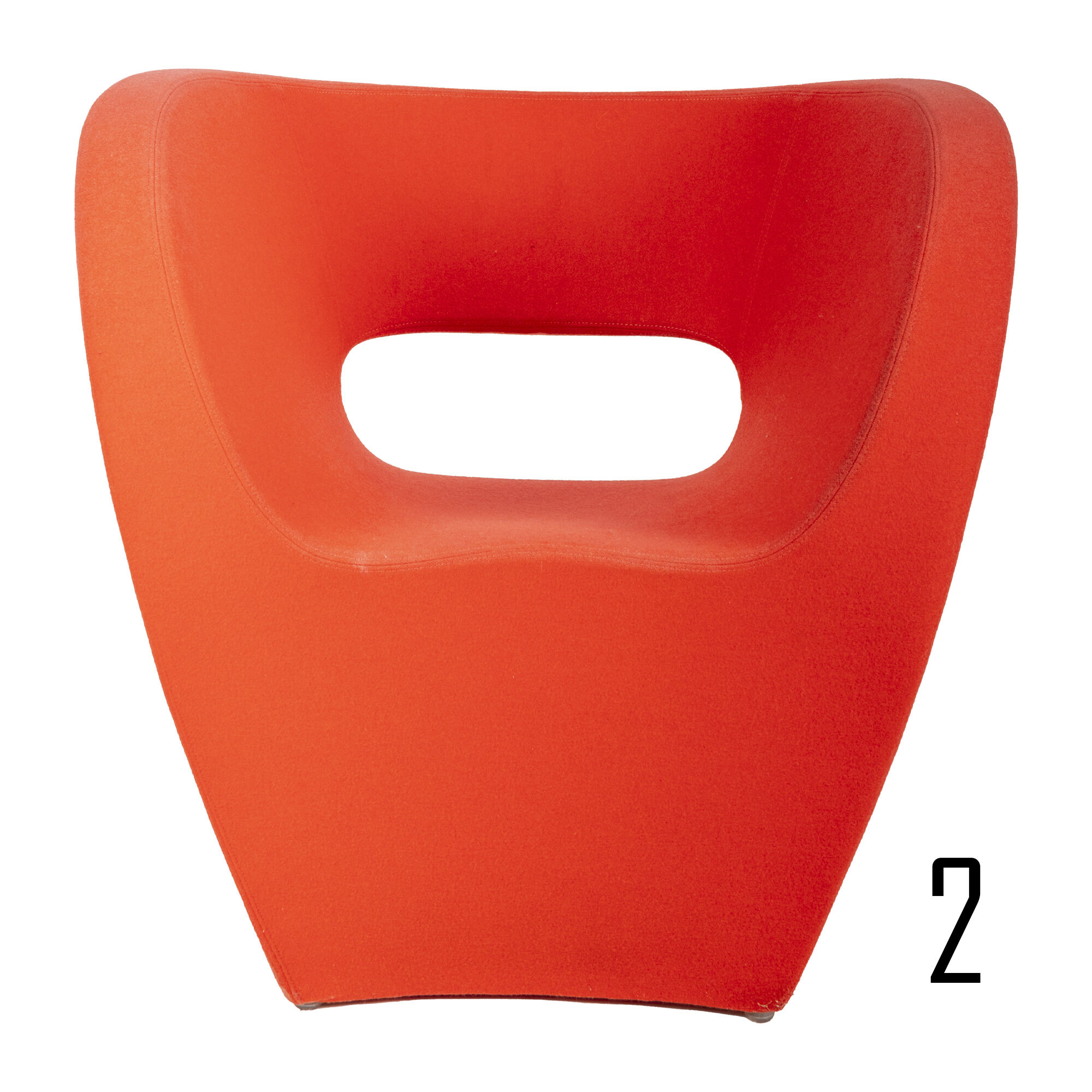 Red Little Albert Armchair by Ron Arad for Moroso