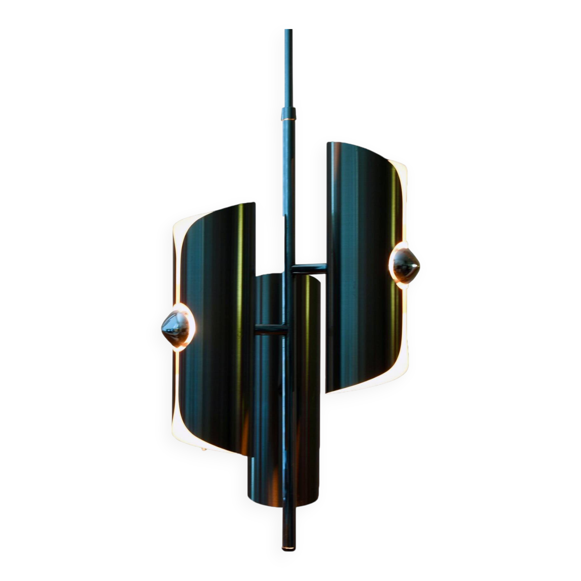 Vintage Pendant Lamp • Polam Bielsko-Biała • Space Age • 1970