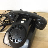 Vintage phone PTT black bakelite, 1960