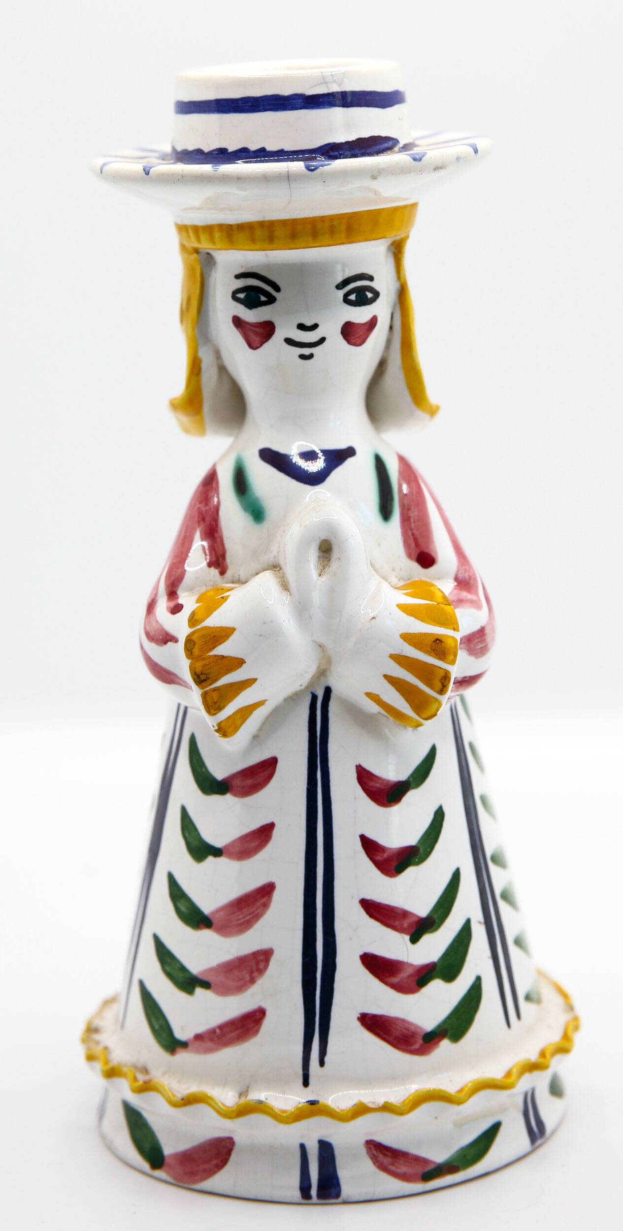 Angel slip candle holder from Secla Portugal