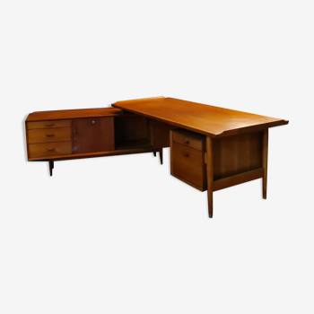 Bureau Arne Vodder edition Sibast 1960 en teck