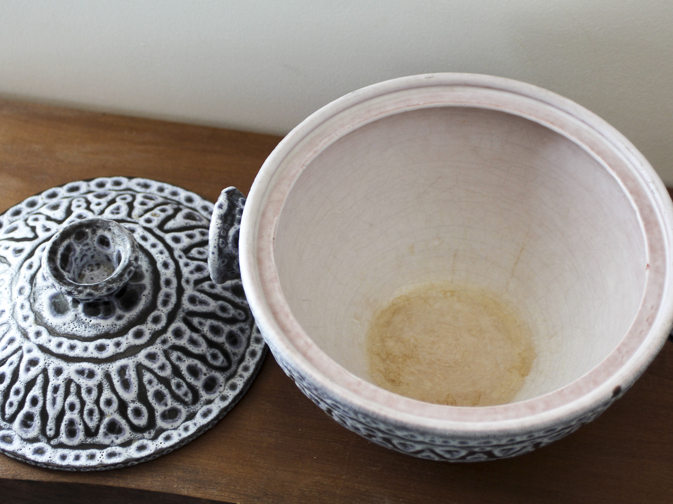 Jean Austruy ceramic covered pot