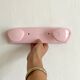 Vintage pink wall coat racks
