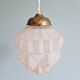 Art Deco pendant lamp in satin glass, 1920s-30s