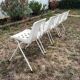 Chaises de jardin 70's
