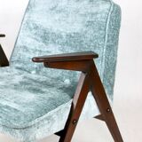 Light blue bunny armchair by józef chierowski, 1970s
