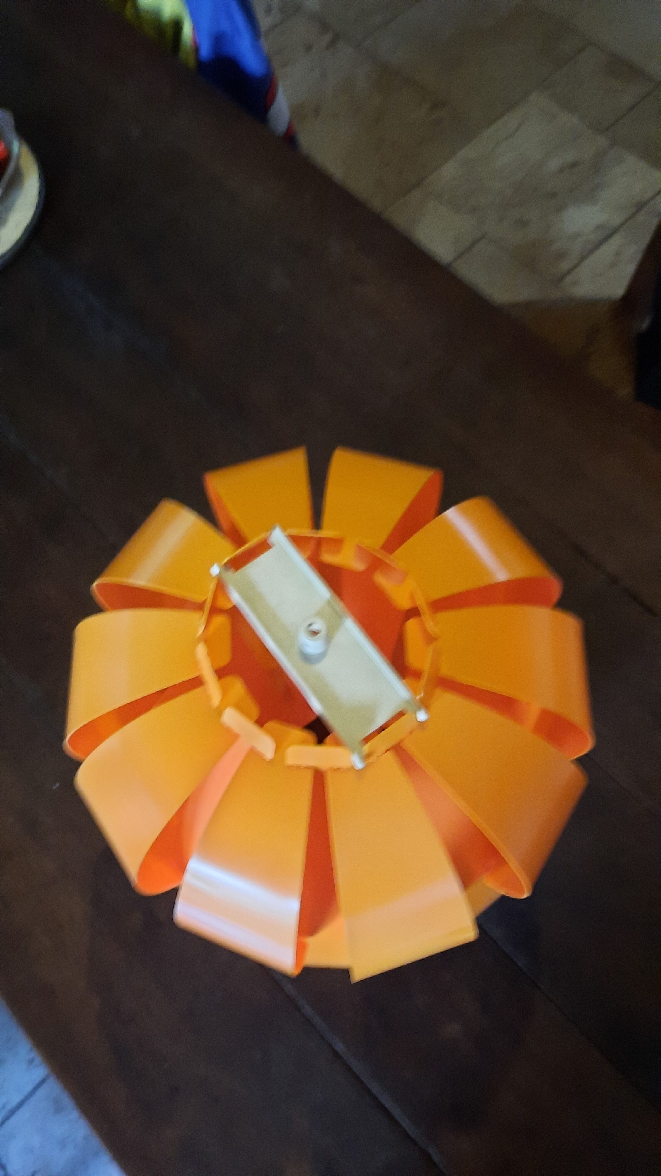 Orange 50s/60s lampshade