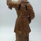 Paire de sculptures d'anges toscans en bois doré, fin XVIIe siècle