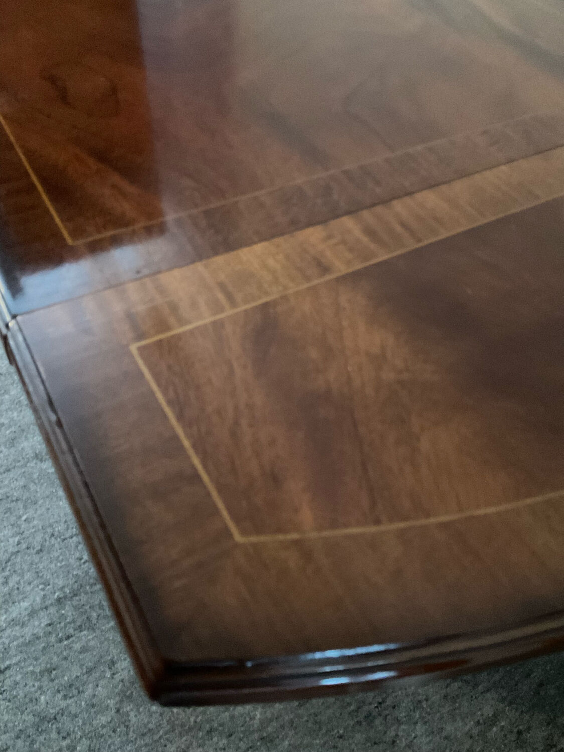 Old English desk Heldense in mahogany