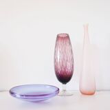 Pink frosted glass bottle