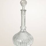 Fluted glass liqueur carafe