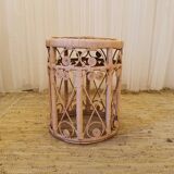 Rattan end table