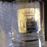 Set of 6 Sèvre crystal whiskey glasses