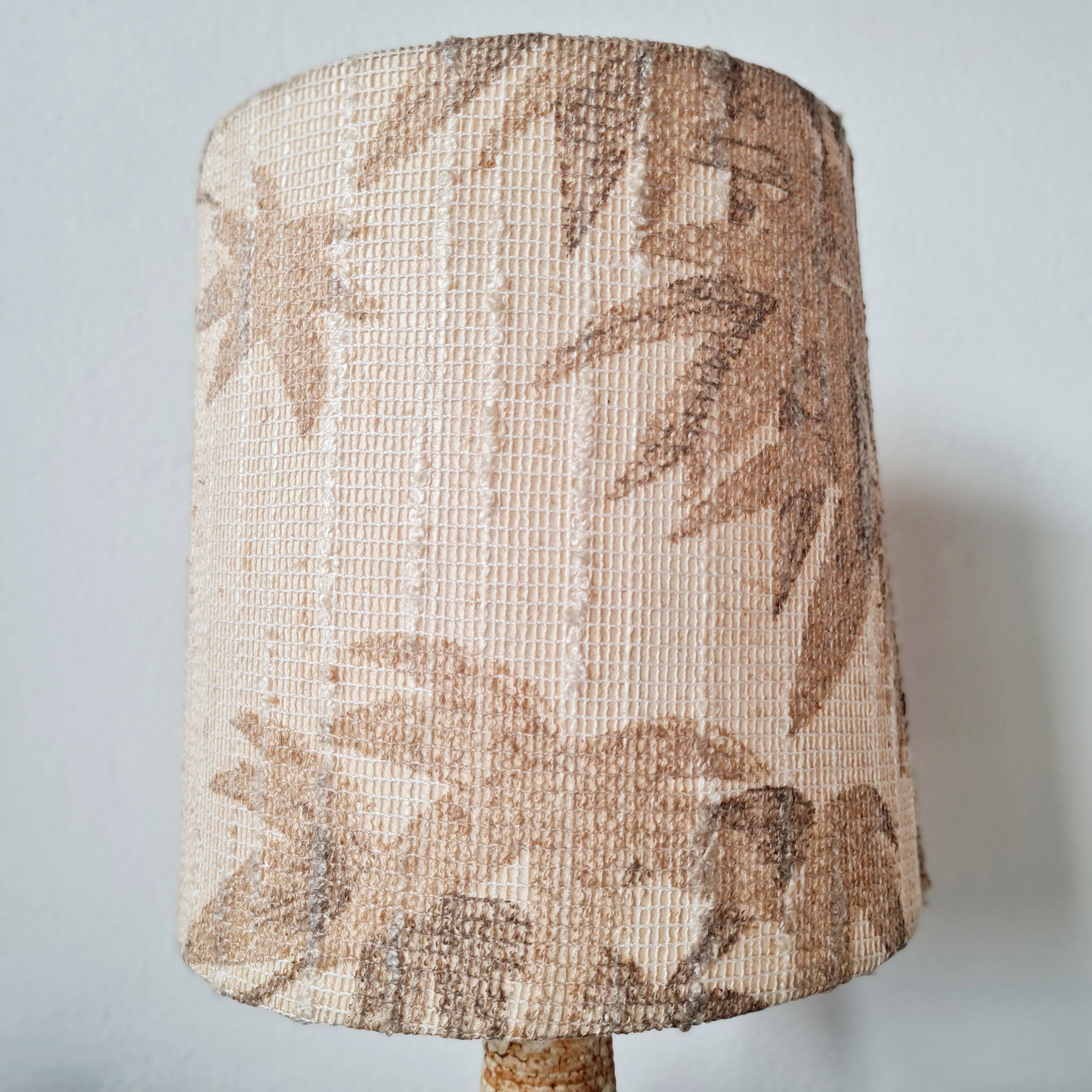 Vintage lamp with textured shade