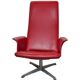 Bodafors-Verken swivel chair in red faux leather, Sweden, 1970s