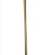 Art Deco floor lamp in brass and opaline glass - 130 cm
