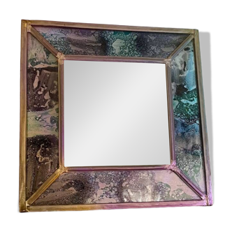 Stained glass mirror