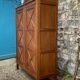 Vintage solid oak cross-braced wardrobe 1940
