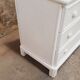 Commode vintage en rotin blanc