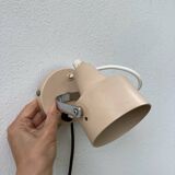 Delmas beige metal wall light, 1970