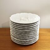 Porcelain oyster plate set by HutschenReuthen