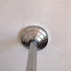 Suspension art deco en opaline rose