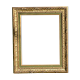 Frame carved wood and gilded stucco