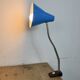 Blue Industrial German Workshop Table Lamp from Reif Dresden, 1960s
