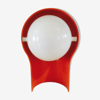 Lampe à poser "Telegono" de couleur orange design 1966 par Vico Magistretti
