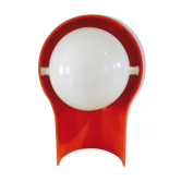 Lampe à poser "Telegono" de couleur orange design 1966 par Vico Magistretti