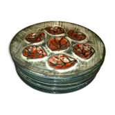 Pornic Faïencerie Oyster Plates 1960