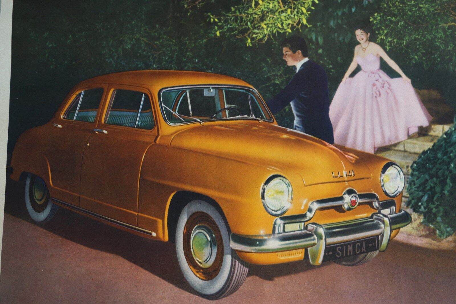 Simca 9 poster 1951 1955