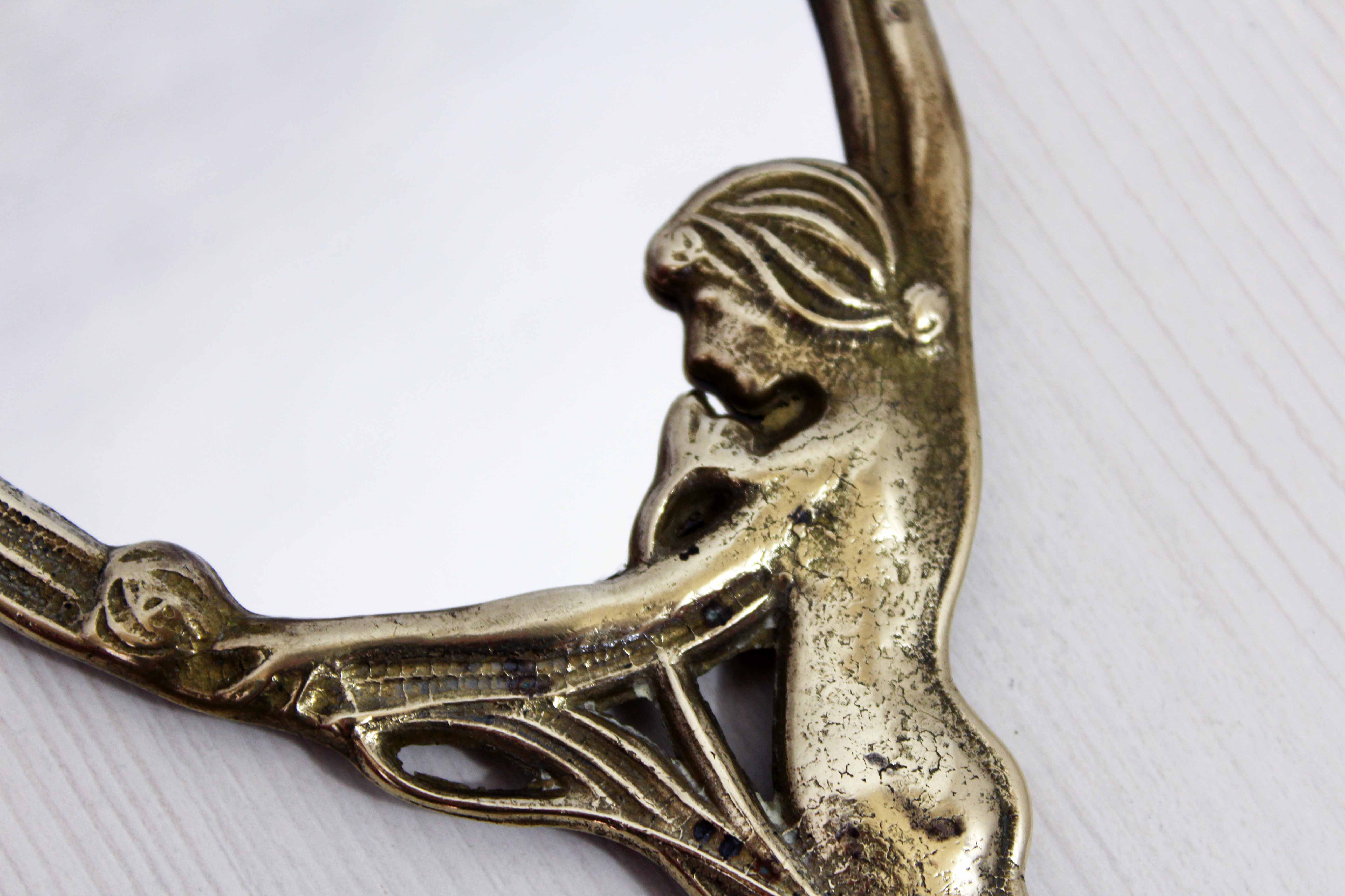 Bronze hand mirror