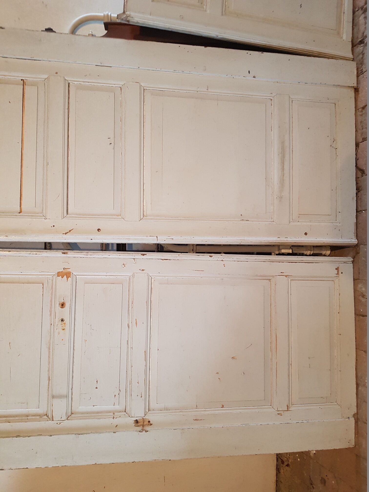 Lot de 3 boiseries murales de soubassement XIXème
