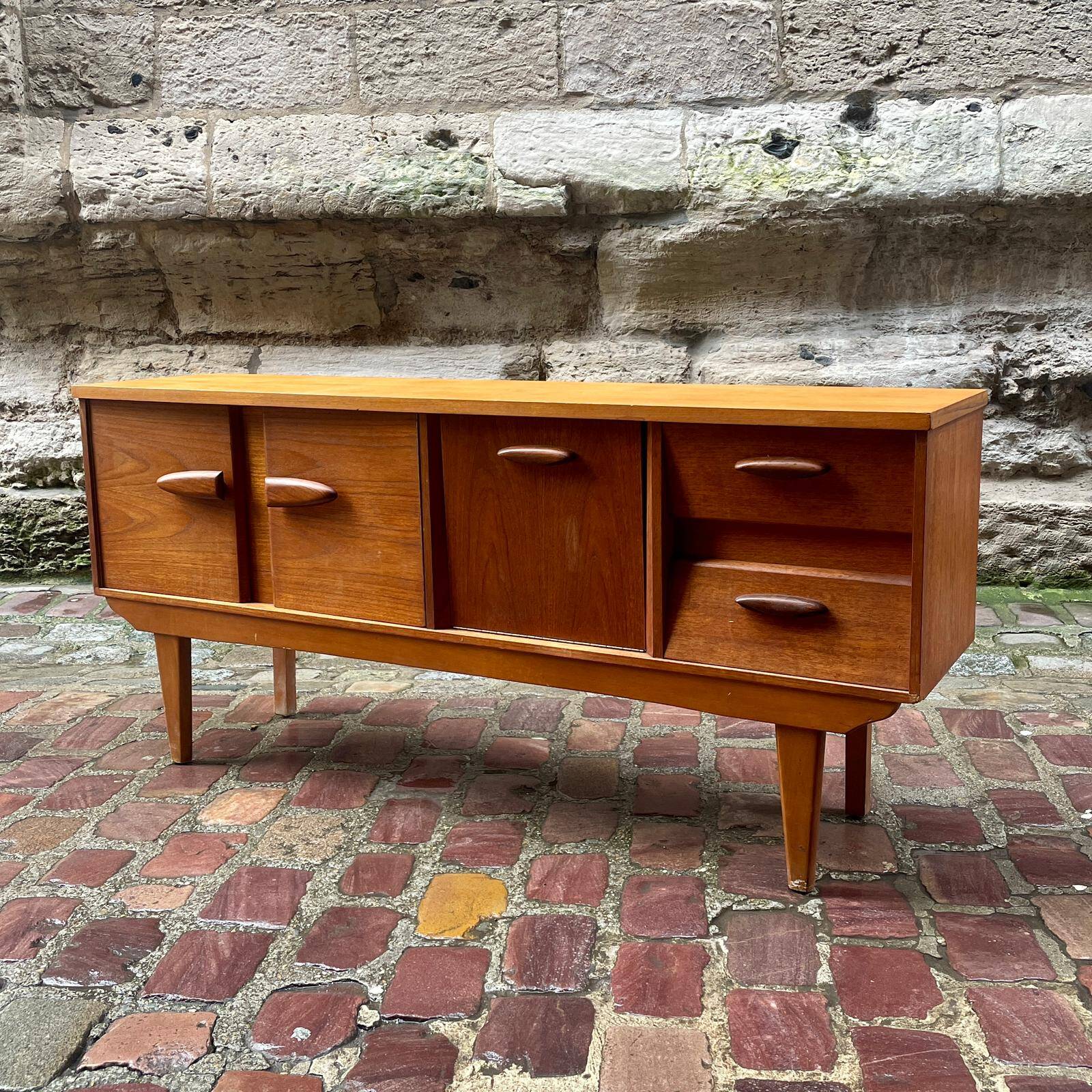 1960s teak Scandinavian enfilade style