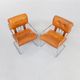70s Guido Faleschini Tucroma Dining Chairs for i4 Mariani set/2