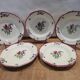 5 Old hollow plates in GIEN earthen motif "Lorraine"