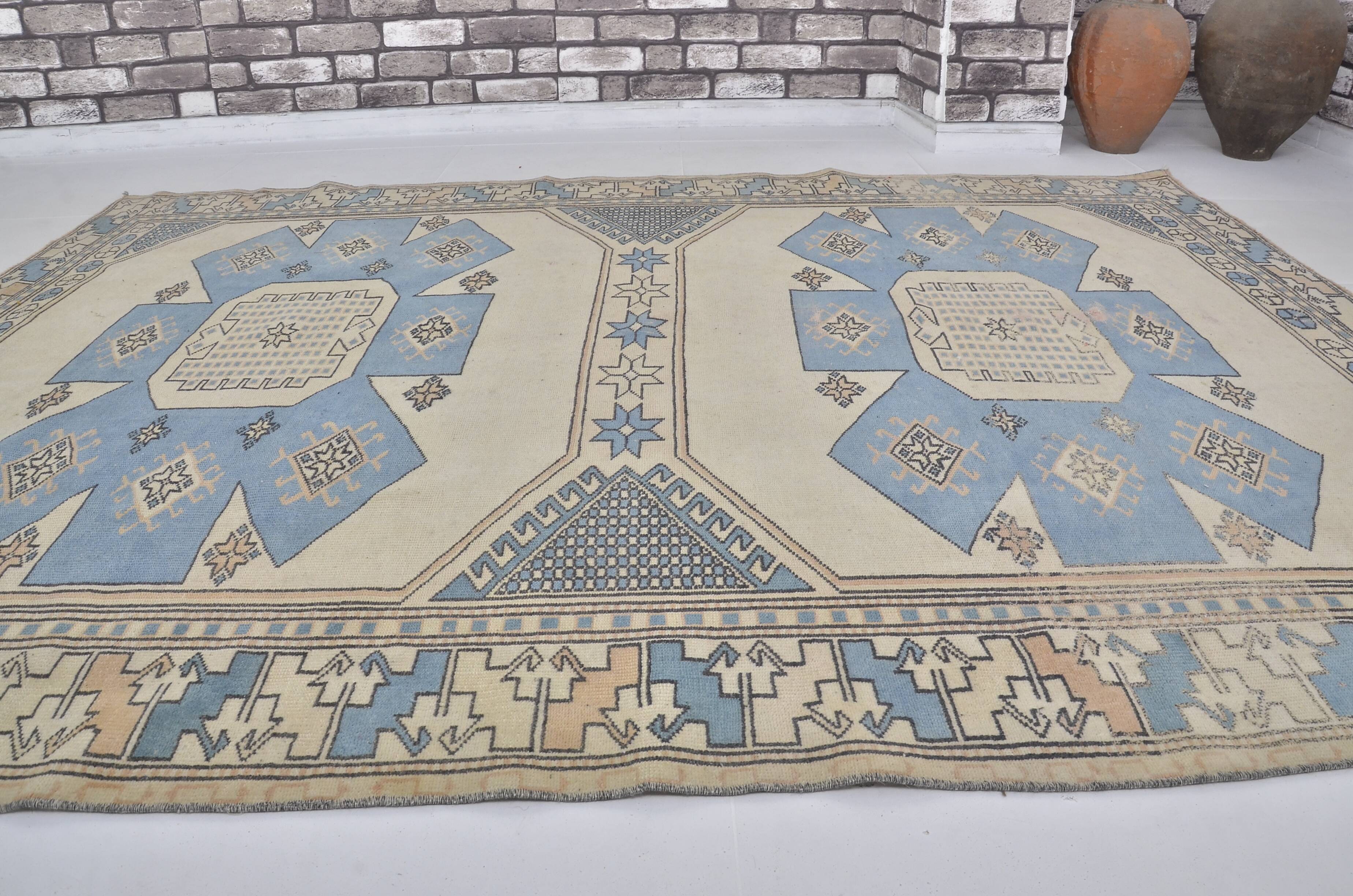 Floral Oushak Vintage Floor Carpet sku2291