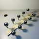 Space Age Metal Coat Rack 10 Balls Vintage 70s France